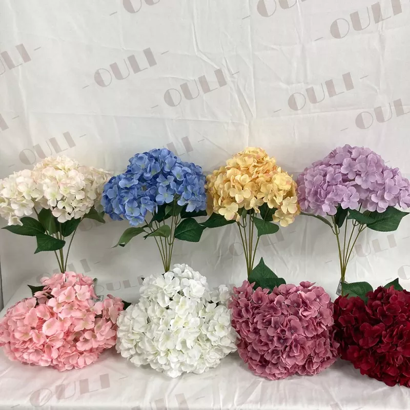 Hydrangea жасанды гүлдер гүлдері Букет